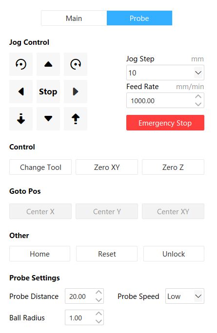 Interface Button Functions