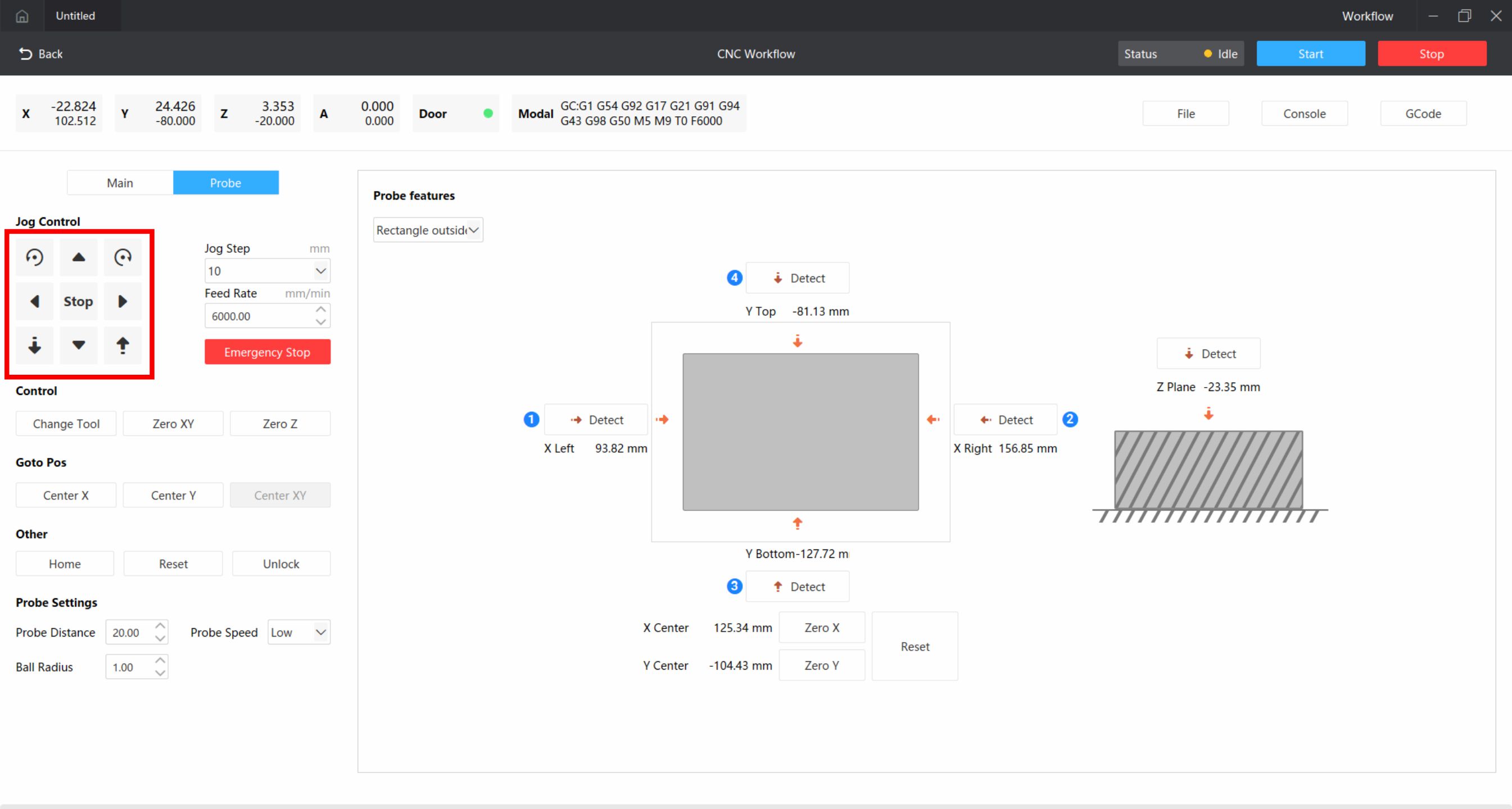 X-axis Left Side Movement