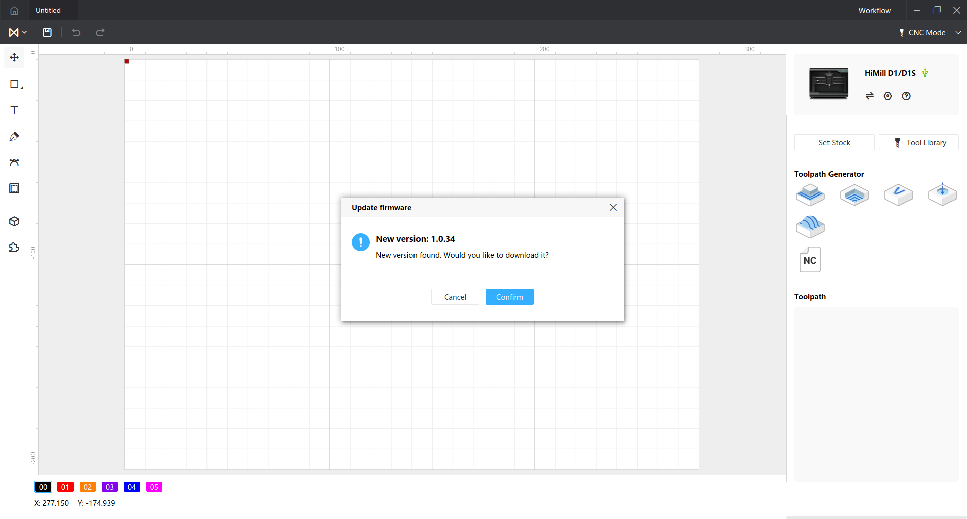 Firmware Update Prompt