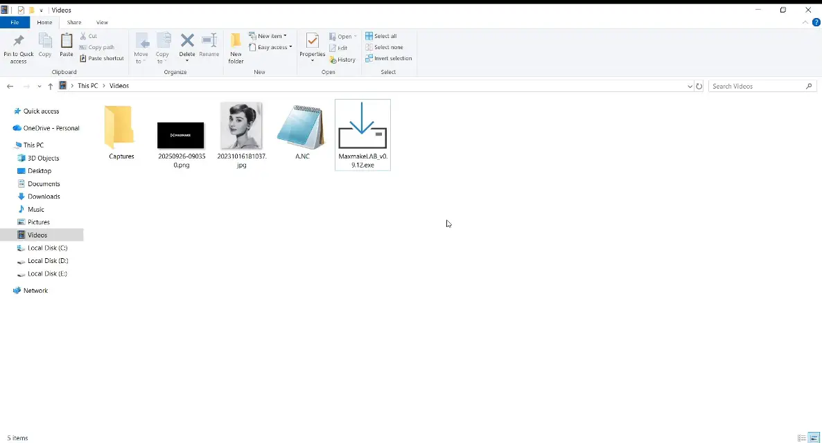 Double-click installer to install software